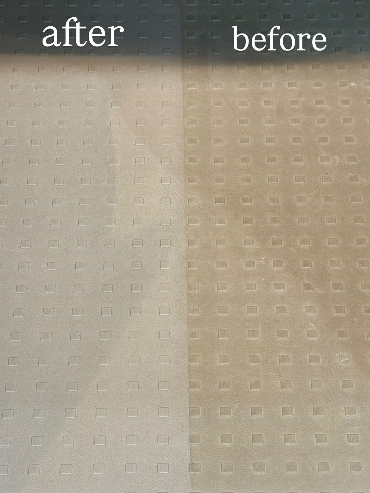 車内の床の汚れもここまで変わります